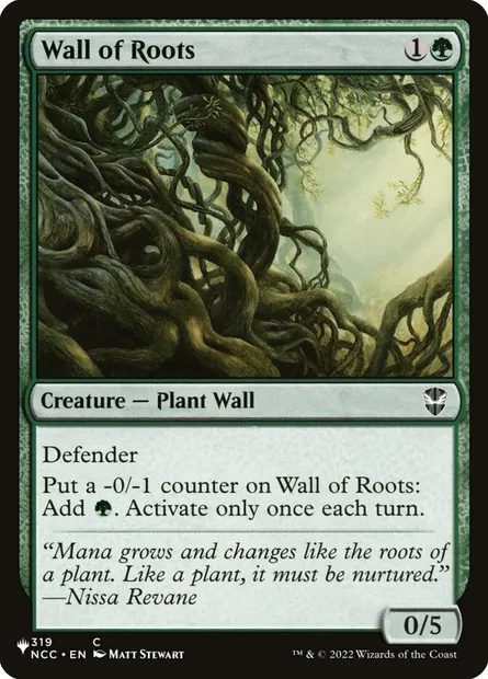 Mur de racines, carte Magic PLST NCC-319 — extension The List