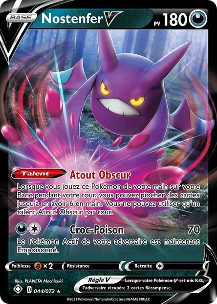 Nostenfer V, carte Pokémon SHF 44 — extension Destinées Radieuses