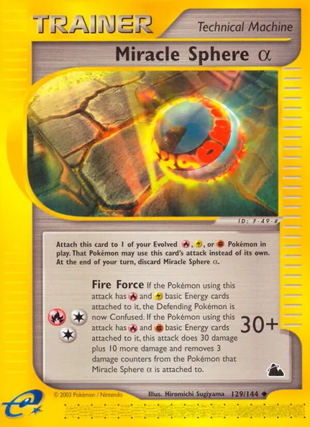 Miracle Sphere α, Pokémon card SK 129 — Skyridge set