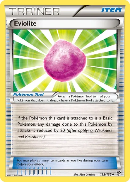 Eviolite, Pokémon card PLS 122 — Plasma Storm set