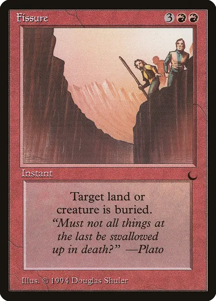 Fissure, carte Magic DRK 63 — extension The Dark