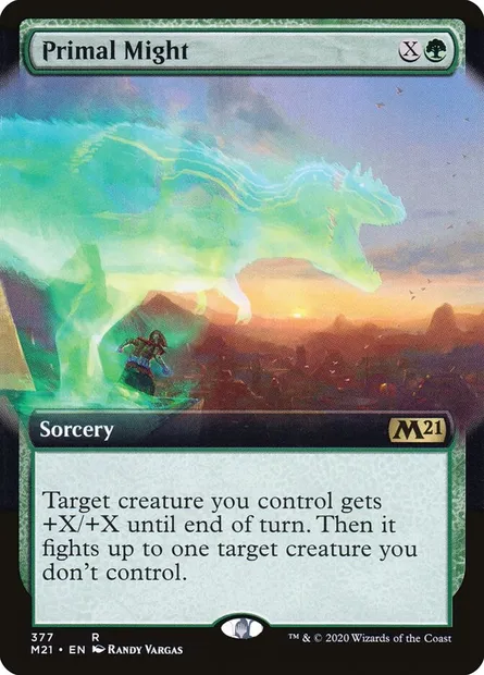 Primal Might, Magic card M21 377 — Core Set 2021 set