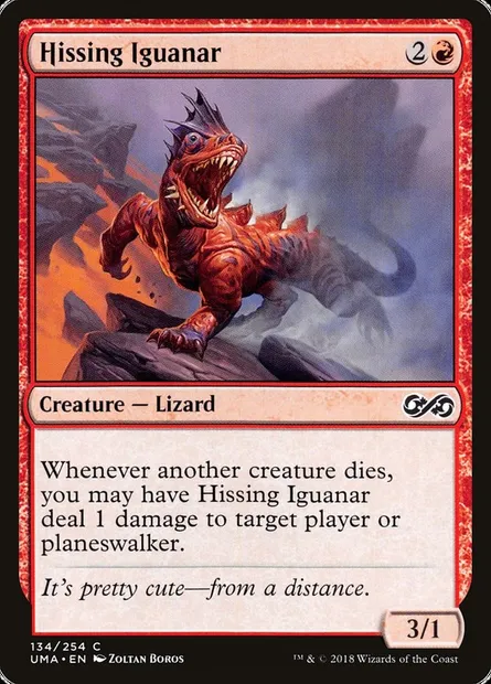 Iguanar sifflant, carte Magic UMA 134 — extension Ultimate Masters