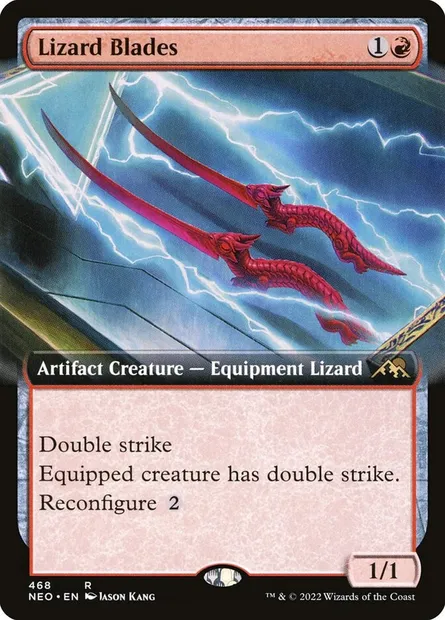 Lizard Blades, Magic card NEO 468 — Kamigawa: Neon Dynasty set
