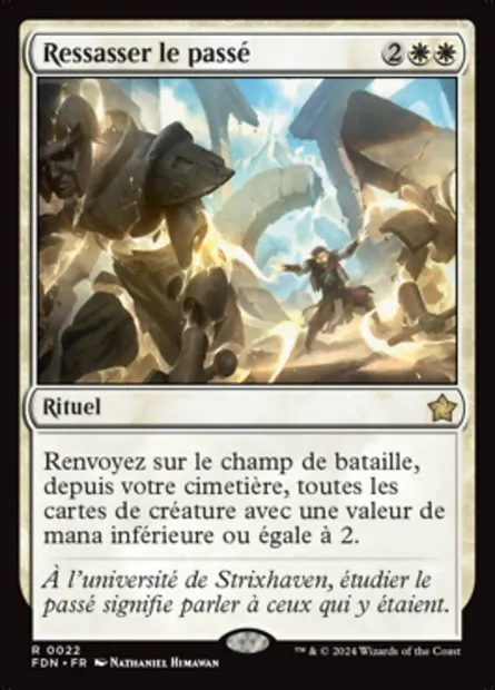 Ressasser le passé, carte Magic FDN 22 — extension Foundations