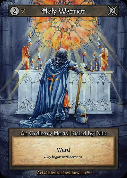 Holy Warrior, carte Sorcery GOT 098 — extension Gothic