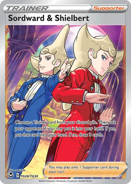 Sordward & Shielbert, Pokémon card SIT TG28 — Silver Tempest set