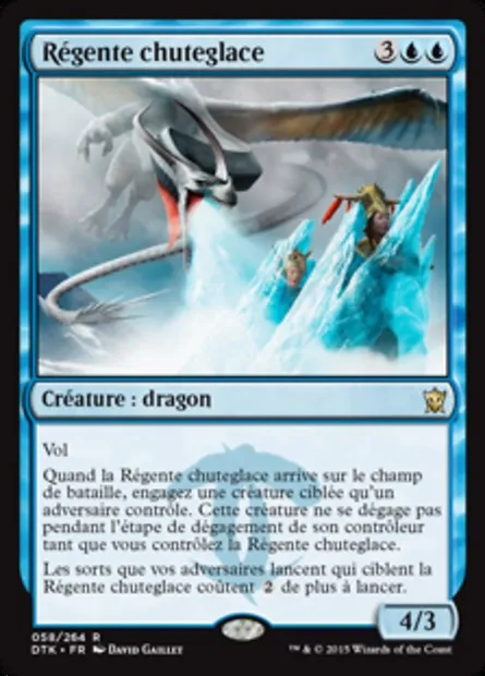 Régente chuteglace, carte Magic DTK 58 — extension Les Dragons de Tarkir