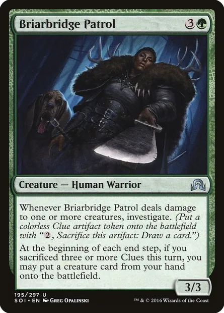 Briarbridge Patrol, Magic card SOI 195 — Shadows over Innistrad set