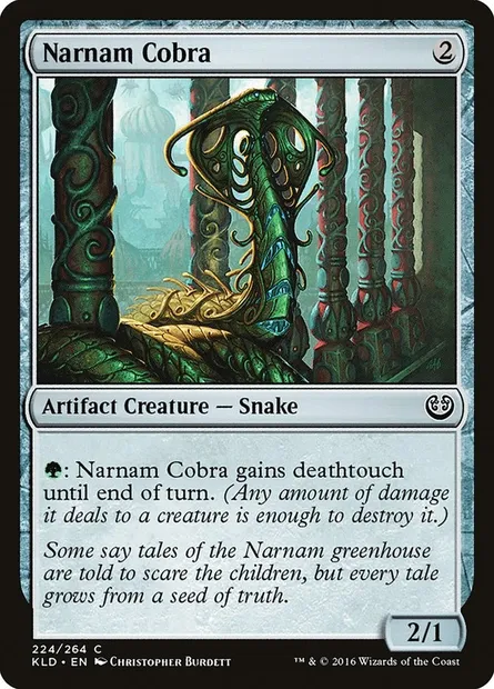 Narnam Cobra, Magic card KLD 224 — Kaladesh set