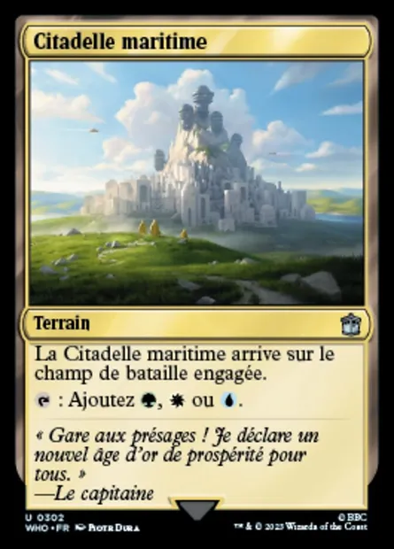 Citadelle maritime, carte Magic WHO 302 — extension Doctor Who