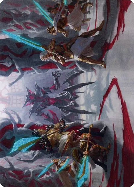 Goldwardens' Gambit // Goldwardens' Gambit, carte Magic AONE 29 — extension Phyrexia: All Will Be One Art Series