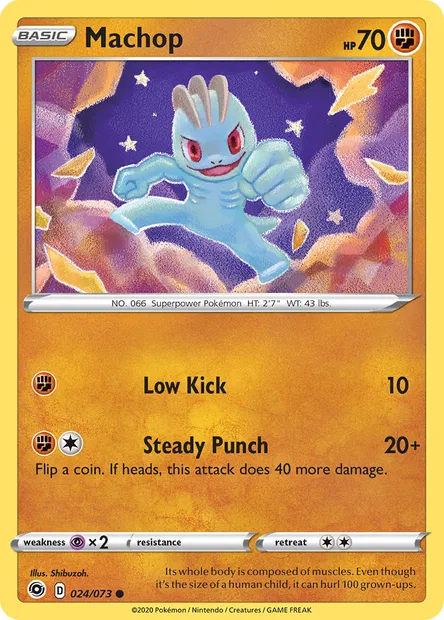 Machop, Pokémon card CPA 24 — Champion's Path set