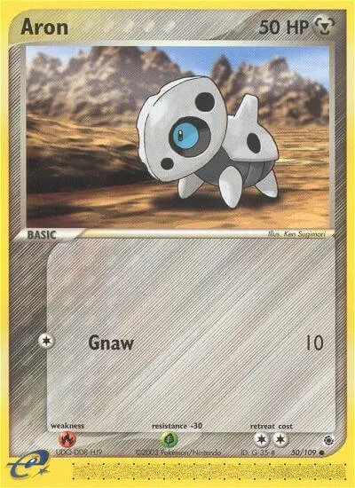 Aron, Pokémon card RS 50 — Ruby & Sapphire set
