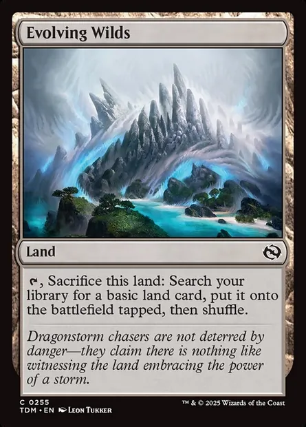 Evolving Wilds, Magic card TDM 255 — Tarkir: Dragonstorm set