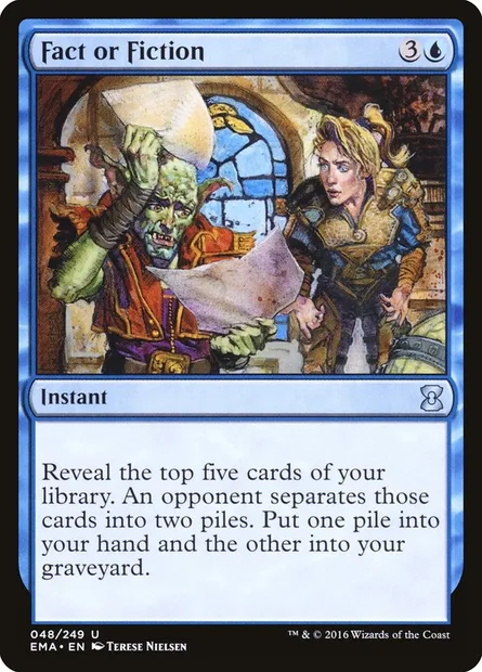 Fact or Fiction, Magic card EMA 48 — Eternal Masters set