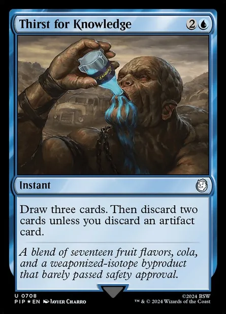 Soif de connaissance, carte Magic PIP 708 — extension Fallout