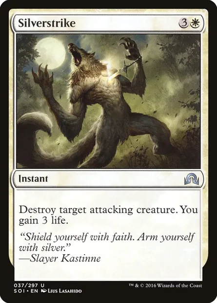Silverstrike, Magic card SOI 37 — Shadows over Innistrad set