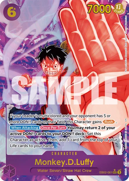 Monkey.D.Luffy, One Piece card EB02-061 — Anime 25th Collection set