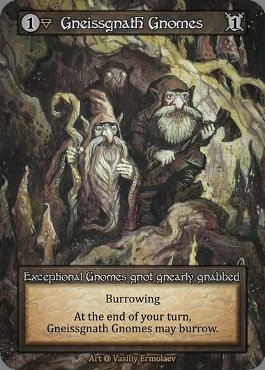 Gneissgnath Gnomes, Sorcery card ALP 071 — Alpha set