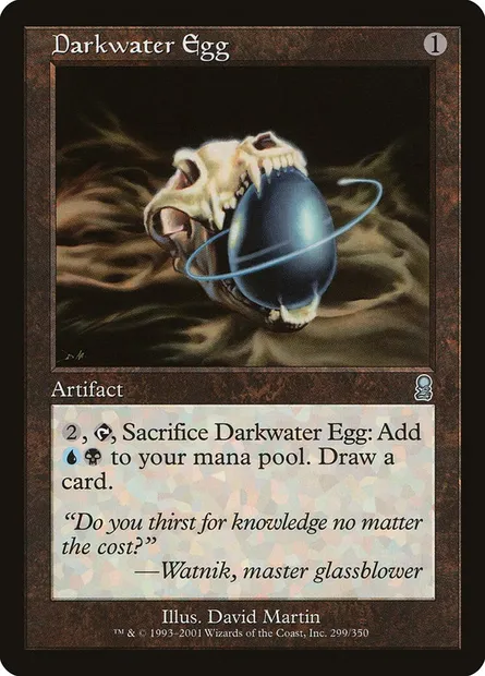 Darkwater Egg, Magic card ODY 299 — Odyssey set