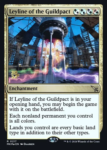 Leyline of the Guildpact, Magic card PMKM 217s — Murders at Karlov Manor Promos set