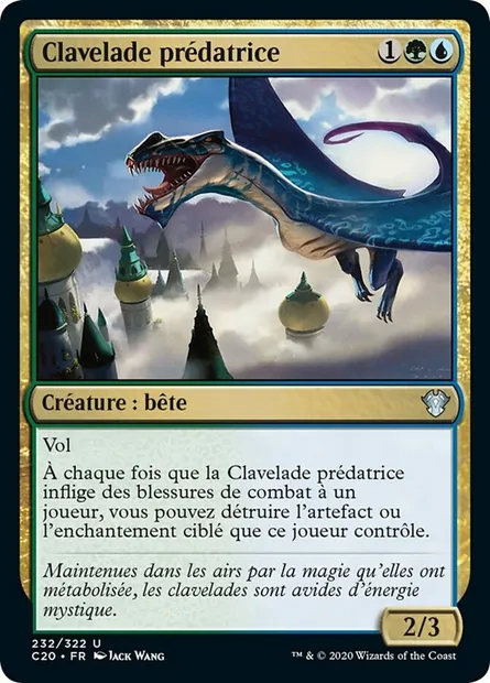 Clavelade prédatrice, carte Magic C20 232 — extension Commander 2020