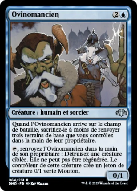 Ovinomancien, carte Magic DMR 64 — extension Dominaria Remastered