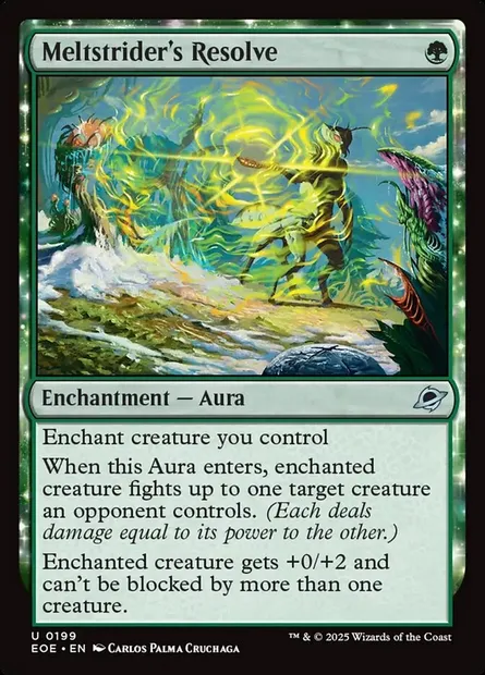 Meltstrider's Resolve, Magic card EOE 199 — Edge of Eternities set