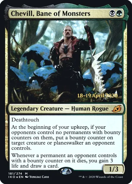 Chévill, fléau des monstres, carte Magic PIKO 181s — extension Ikoria: Lair of Behemoths Promos