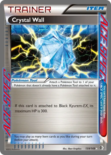 Crystal Wall, Pokémon card BCR 139 — Boundaries Crossed set
