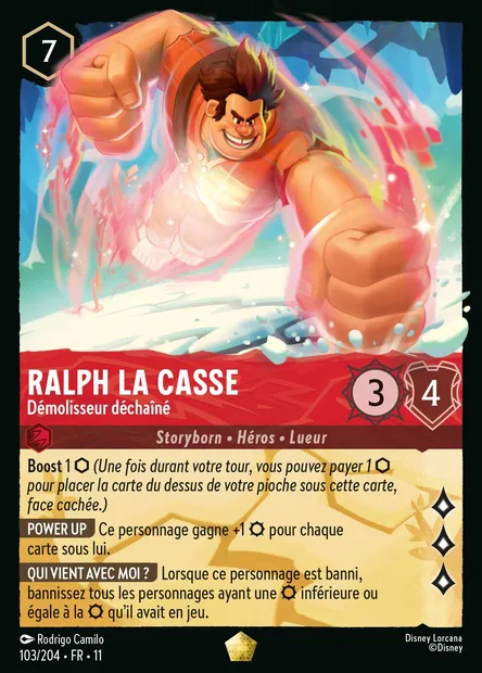 Ralph la Casse - Démolisseur déchaîné, carte Disney Lorcana CH11-103 — extension Givresort
