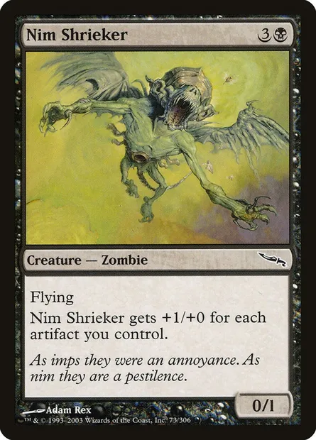 Nim Shrieker, Magic card MRD 73 — Mirrodin set