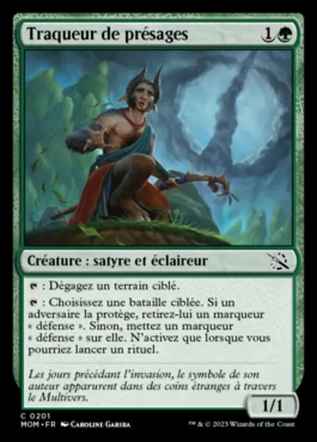 Traqueur de présages, carte Magic MOM 201 — extension L'invasion des machines