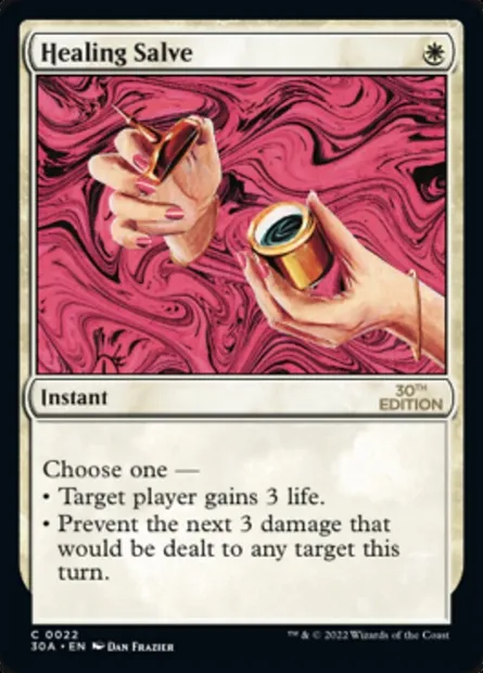 Healing Salve, Magic card 30A 22 — 30th Anniversary Edition set