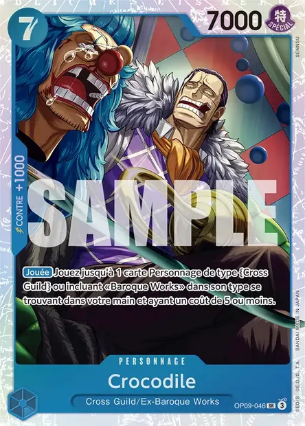 Crocodile, carte One Piece OP09-046 — extension LES NOUVEAUX EMPEREURS