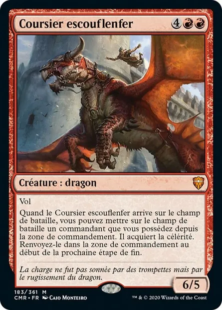 Coursier escouflenfer, carte Magic CMR 183 — extension Commander Legends