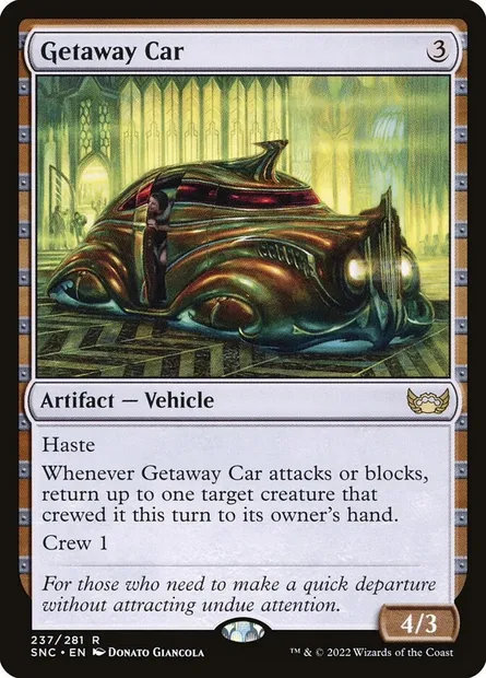 Getaway Car, Magic card SNC 237 — Streets of New Capenna set