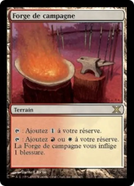 Forge de campagne, carte Magic 10E 348 — extension Dixième édition