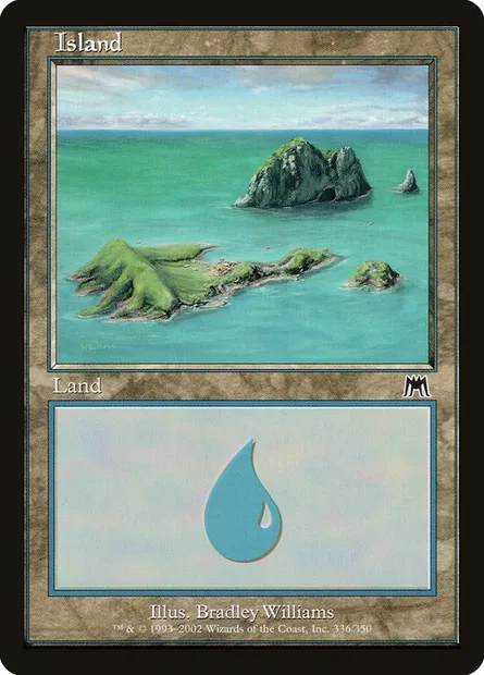 Island, Magic card ONS 336 — Onslaught set