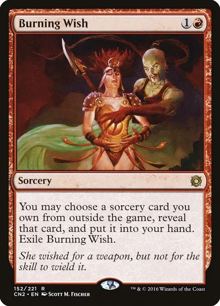 Burning Wish, Magic card CN2 152 — Conspiracy: Take the Crown set