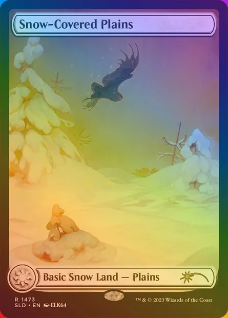 Snow-Covered Plains, Magic card SLD 1473★ — Secret Lair Drop set