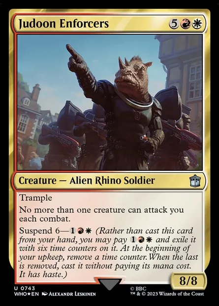 Judoon Enforcers, Magic card WHO 743 — Doctor Who set