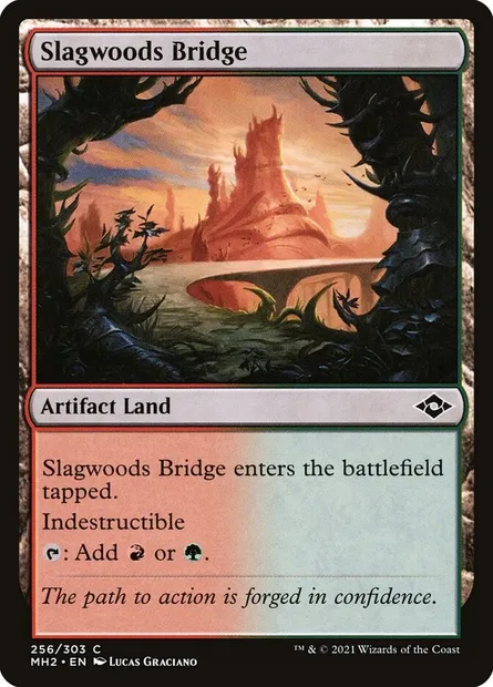 Slagwoods Bridge, Magic card MH2 256 — Modern Horizons 2 set
