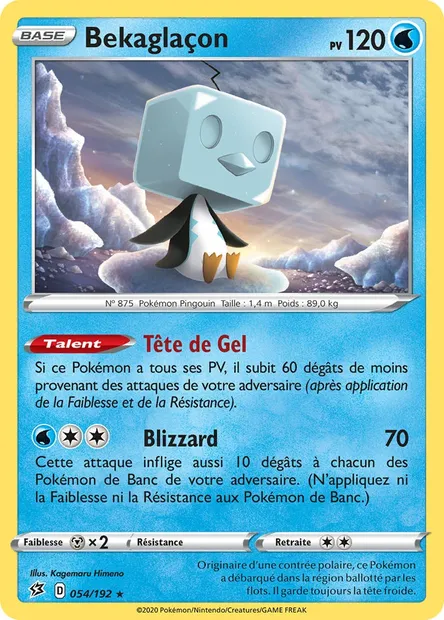 Bekaglaçon, carte Pokémon RCL 54 — extension Clash des Rebelles