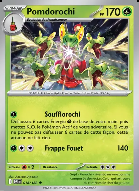 Pomdorochi, carte Pokémon DRI 018 — extension Rivalités Destinées