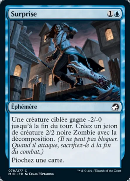 Surprise, carte Magic MID 78 — extension Innistrad : chasse de minuit