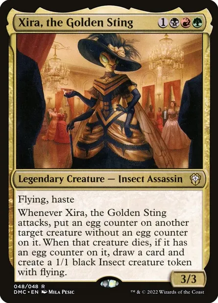 Xira, the Golden Sting, Magic card DMC 48 — Dominaria United Commander set