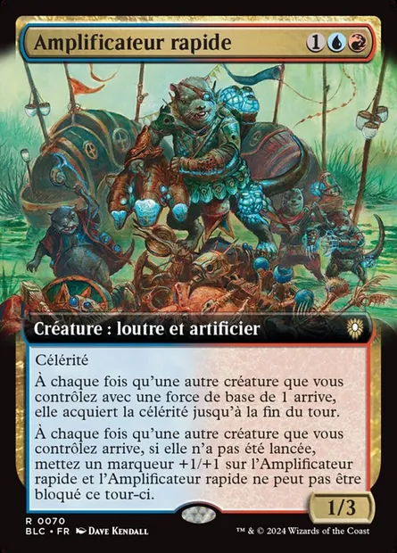 Amplificateur rapide, carte Magic BLC 70 — extension Bloomburrow Commander