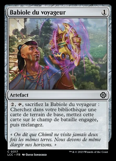 Babiole du voyageur, carte Magic LCC 317 — extension The Lost Caverns of Ixalan Commander